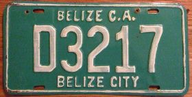 Taxi plate, Belize City – Best Places In The World To Retire – International Living