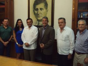 Govenor of Yucatan, Rolando Zapata Bello, third from the left, wearing a guayabera shirt, Yucatan, Mexico – Best Places In The World To Retire – International Living