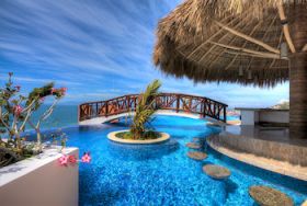 Pool overlooking the romantic zone  in an apartment hotel, Puerto Vallarta, Mexico – Best Places In The World To Retire – International Living