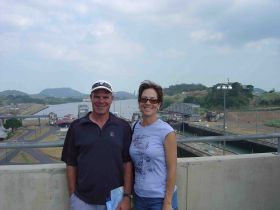 Michael and Martha Vuytowecz at the Panama Canal – Best Places In The World To Retire – International Living