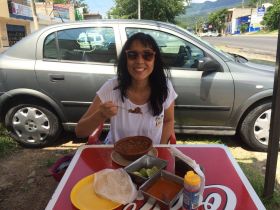 Jet Metier eating at a roadside stand in Ajijic – Best Places In The World To Retire – International Living