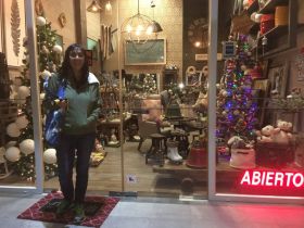 Jet Metier outside store Christmas shopping in Puebla, Mexico – Best Places In The World To Retire – International Living