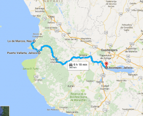 Lo de Marcos through Puerto Vallarta to Jocotepec map – Best Places In The World To Retire – International Living