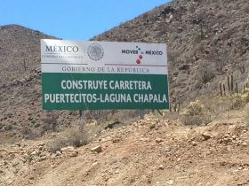 Construction sign in Baja California on Highway 5, south of San Felipe – Best Places In The World To Retire – International Living