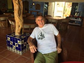 Bill Edsell on patio of Ventana Bay Resort, Baja California Sur – Best Places In The World To Retire – International Living
