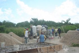 Work being done on a home being constructed by Mark Leonard, Corozal, Belize – Best Places In The World To Retire – International Living