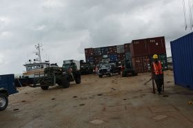 A barge carrying New Horizons 2014 equipment arrives in Belize City – Best Places In The World To Retire – International Living