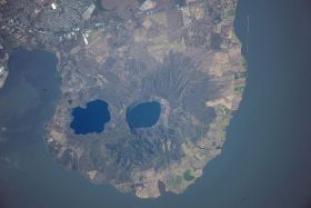 Apoyeque_Volcano pictured from space, Nicaragua volcano – Best Places In The World To Retire – International Living