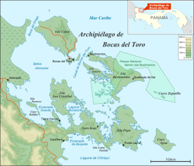 map of Bocas del Tor archipeligo  – Best Places In The World To Retire – International Living