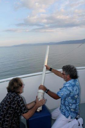 David Truly and friend lighting fireworks in Lake Chapala, Mexico – Best Places In The World To Retire – International Living