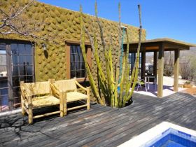 Home with a cardones cactus growing through the deck, La Paz, Mexico – Best Places In The World To Retire – International Living
