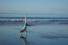 John Gilbert's daughter playing on the beach at Playa, Chiriqui, Panama – Best Places In The World To Retire – International Living