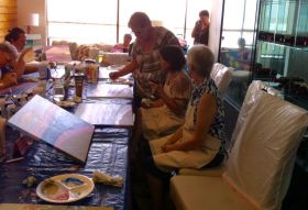 Painting session at La Teca restaurant, Coronado, Panama – Best Places In The World To Retire – International Living
