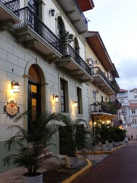 Casco Viejo Panama building with balcony at dusk – Best Places In The World To Retire – International Living