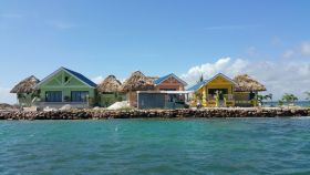The compound on Little Harvest Caye, a vacation rental, off Placencia, Belize – Best Places In The World To Retire – International Living