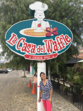 The Waffle House, or better known as La Casa del Waffle, a popular landmark on the main road of Ajijic, Lake Chapala, Mexico – Best Places In The World To Retire – International Living