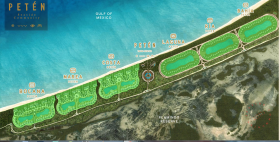 Diagram showing the Gulf of Mexico and the Flamingo Preserve surrounding Peten development in Sisal, Mexico – Best Places In The World To Retire – International Living