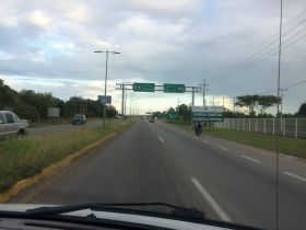 Entering Chetumal, Mexico