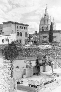 Old photo of San Miguel de Allende, with parroquia in background – Best Places In The World To Retire – International Living