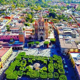 Aerial view of parroquia and gardens in San Miguel de Allende – Best Places In The World To Retire – International Living